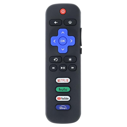 Remote Controller for Roku TV Universal Replacement for TCL, Hisense, Element, Insignia, JVC, Onn, Philips, RCA, Sharp, Westinghouse Series Smart TVs(Battery Not Included)